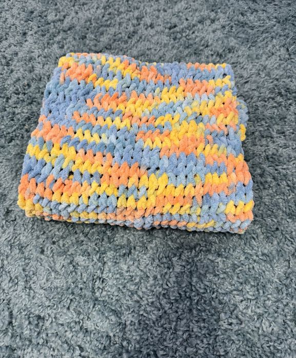 Плетено одеяло за бебе от хипоалергенна прежда Ализе