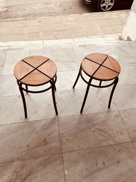 Винтидж датски табуретки / Danish design 70-те – комплект