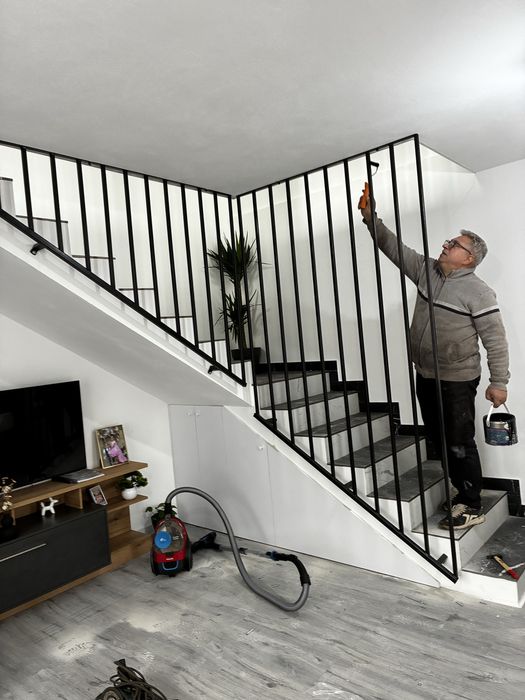 Riflaj metalic,balustrade,balcoane,porți, Scări,trepte fag