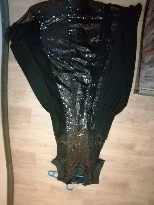 Dolce DOMENICA, луксозна дълга рокля с пайети и дантела /размер М