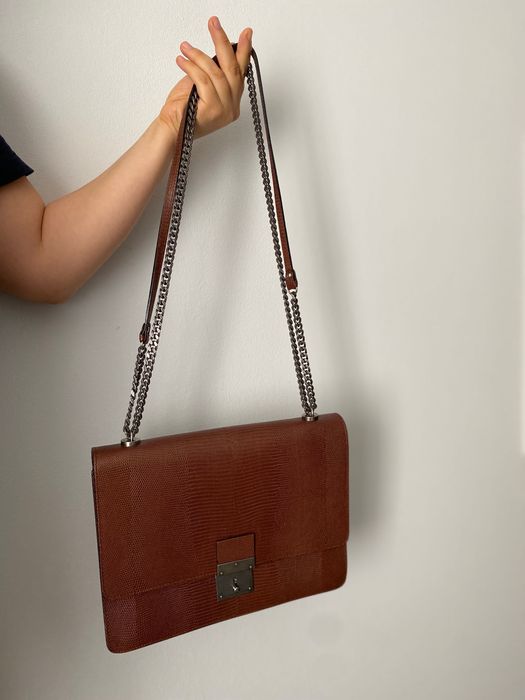 Geanta piele maro MUSETTE CAROLE