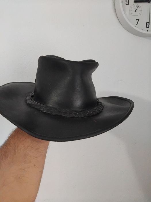 Palarie COWBOY din piele cerata