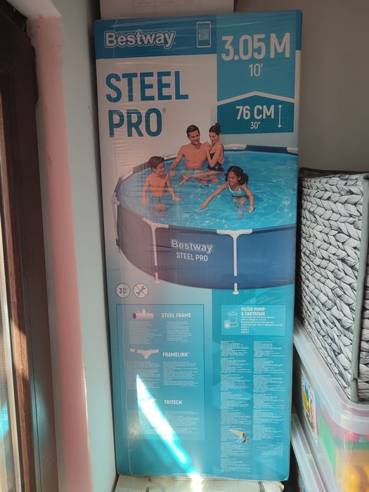 Piscină Bestway Steel Pro 305 x 76 cm, nouă, sigilată