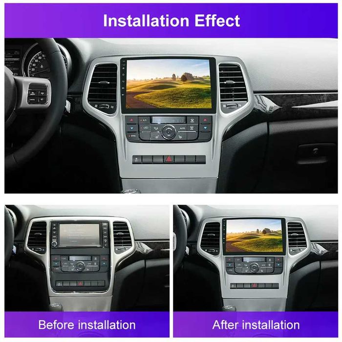 Мултимедия Двоен дин за Jeep Grand Cherokee навигация плеър Android