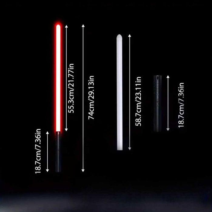 Lightsaber Star Wars 74 cm - Sabie RGB Razboiul Stelelor - Idee Cadou