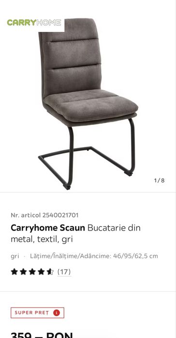 Set masa dining cu scaune, Se vand și separa – Stare excelentă