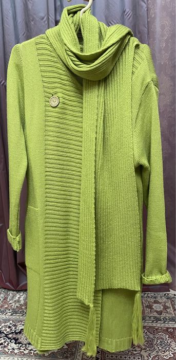 Шалбармен кастюм, белдемшемен жакет