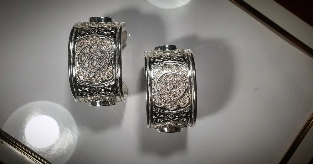 Білезік күміс, браслет серебро