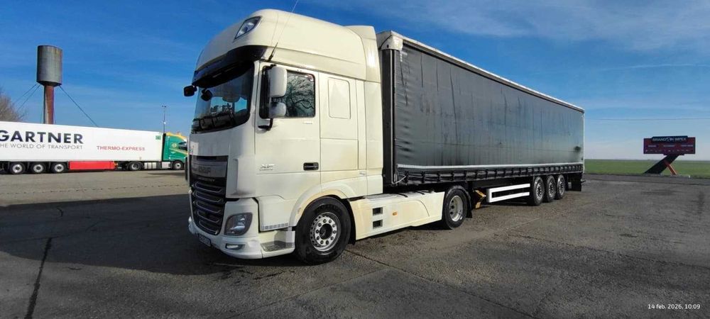 DAF XF 460, euro 6 si semiremorca Berger