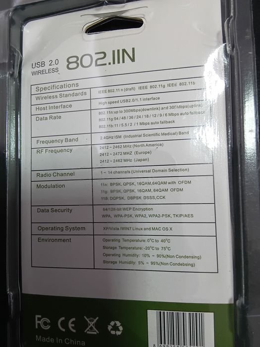 Новый адаптер приёмник вайфай wifi usb