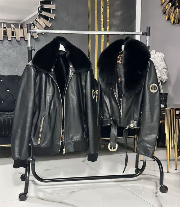 Geaca balmain piele naturala 100%