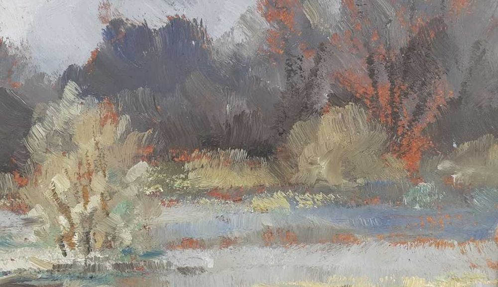 Tablou vechi - peisaj -  semnat datat  HH. Catargi 59