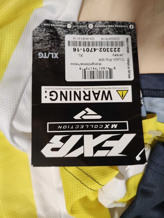 Тениска Clutch Pro MX22 Midnight/White/Yellow