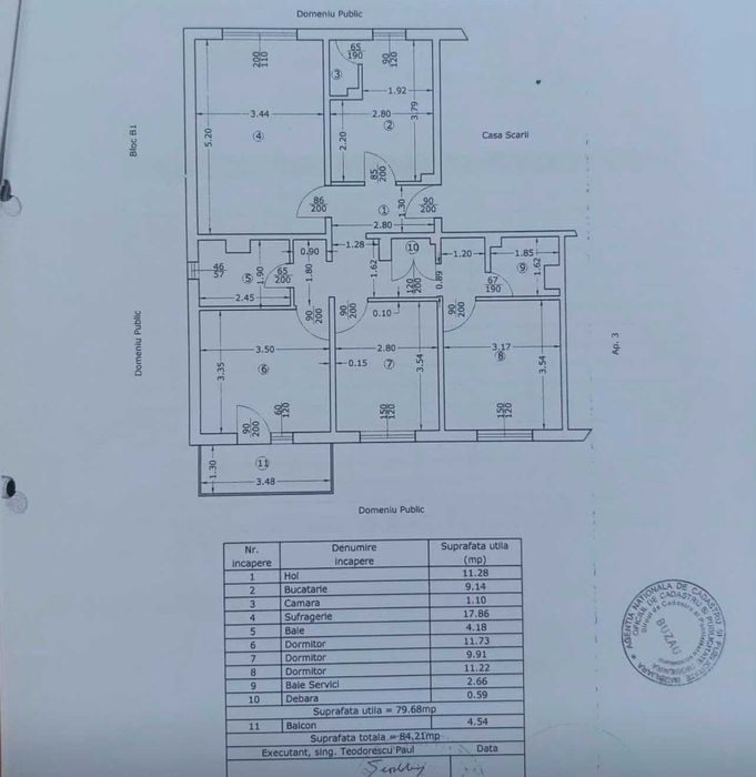 Vand apartament 4 camere-Costieni-direct proprietar