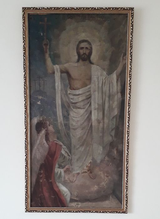 Продавам уникална икона "Възкресение Господне", р-р на платното 108×52