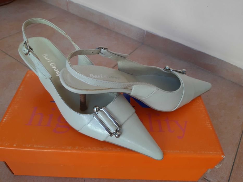 Обувки ЕСТЕСТВЕНА Кожа"Bari Group"с красиви Катарами! НОВИ! №36 !