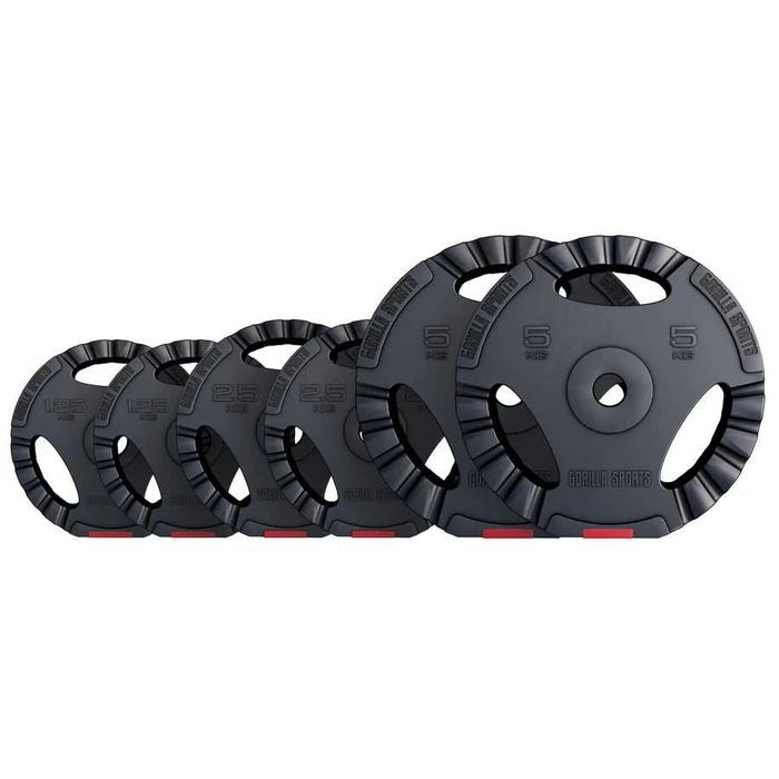 Pachet Discuri Grip 30/31mm 17,5 kg - 2x1,25 2x2,5 2x5 kg