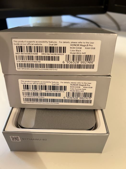 HONOR Magic 8 Pro, 512GB, 12GB RAM Black sigilat