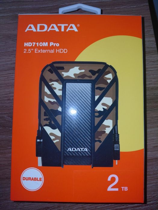 Външен твърд диск ADATA HD710M Pro 2TB – нов, удароустойчив