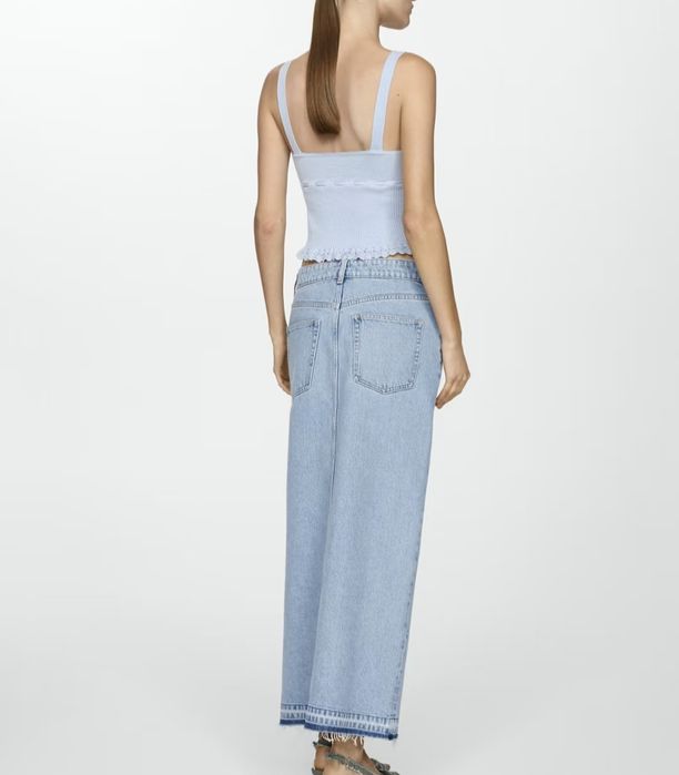 Fusta din denim Mango