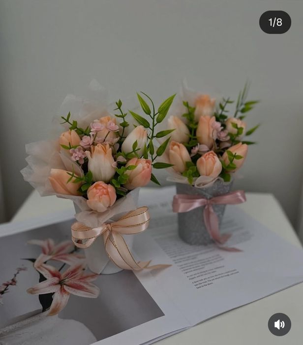 Букеты цветов из мыла!