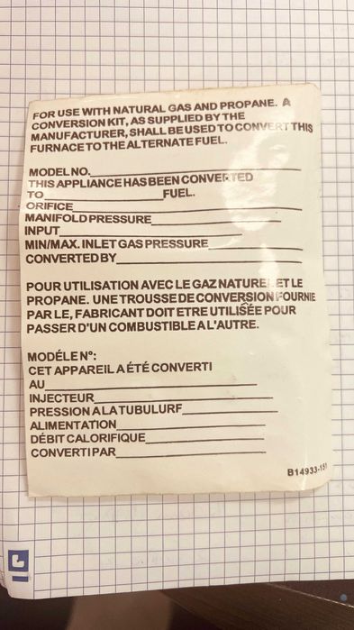 B12826-21 - Valvă de gaz pentru suflanta aer cald pe gaz HVAC Goodman