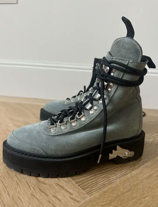 Велурени боти Off White
