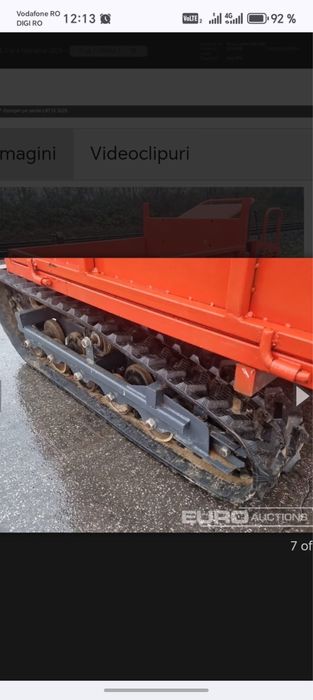 Dumper pe senile din cauciuc 2025