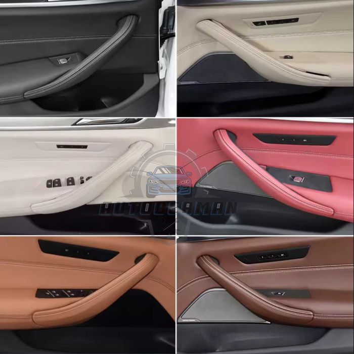 Комплект кожени капачета за BMW 5 серия G30 G31 G38 M5 F90, мока, 4бр