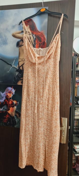 Rochie vara roz prafuit