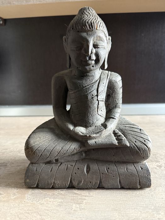 Statuie Buddha , din lemn