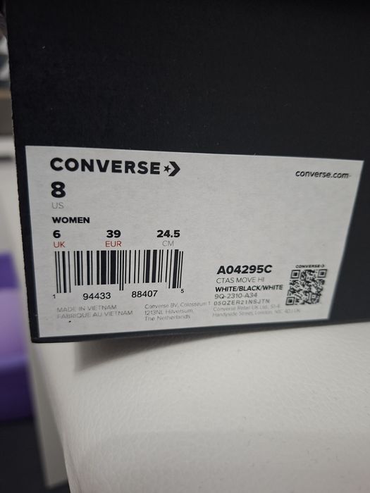 Дамски Кожени Кецове Converse