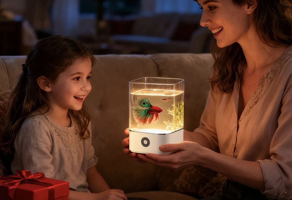 Аквариум с петушком