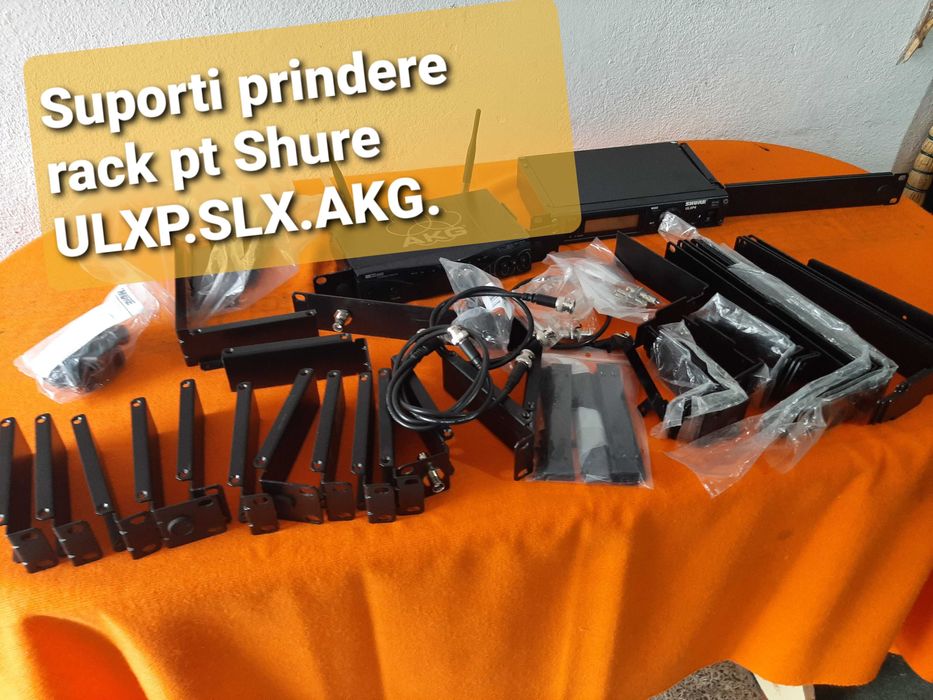 Suporti prindere rack shure.sennhaiser g4.g3. ulxp.slx.akg sr400