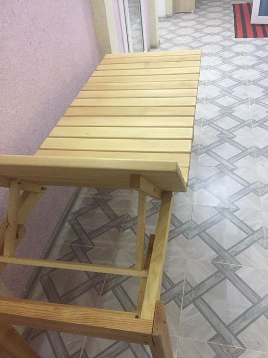 Кушетка деревянная из липы