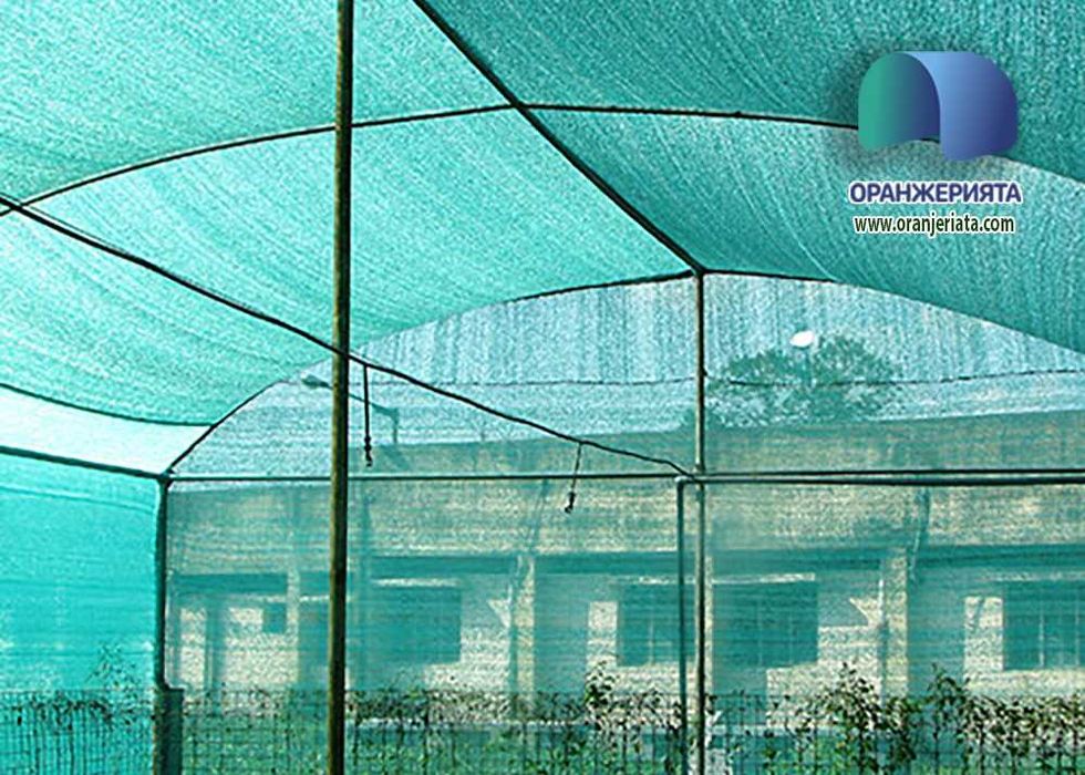 Засенчваща мрежа и против градушка за оранжерии, парници и за открито