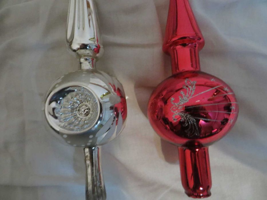 Антикварни стъклени коледни играчки