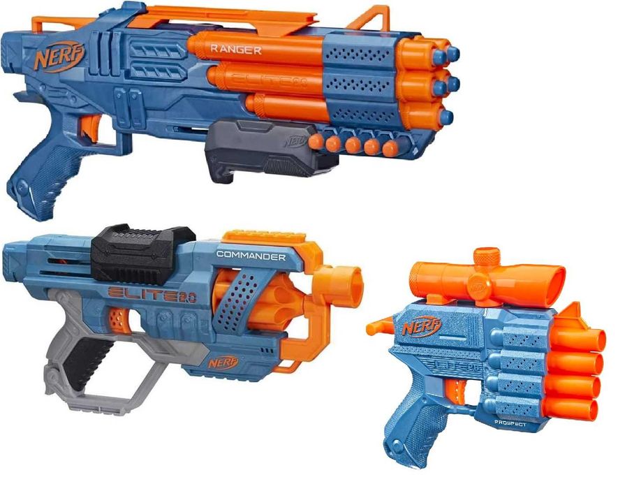 Бластер Нърф Nerf Elite 2.0 Ranger PD-5 Пистолет Помпа 3 вида