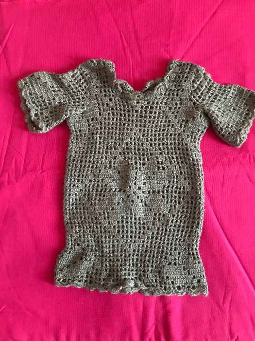 Нови Плетени Бебешки Блузи, Терлички Жилетки Елечета Рокля Туника