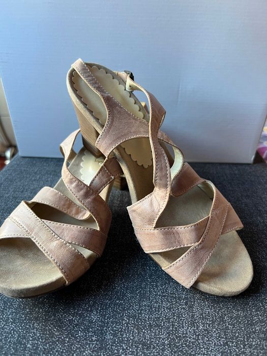 Дамски сандали естествена кожа. Размер 37. Италия. Beatrice.