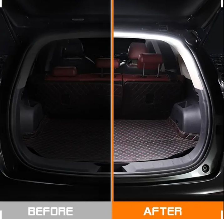 Светодиодная лента подсветки багажника 2метра жёлтый цвет