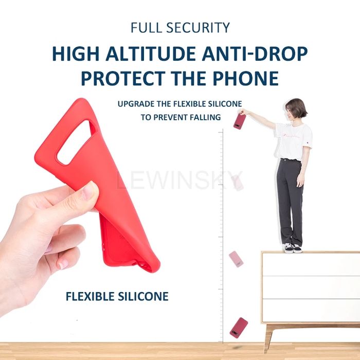 Husa silicon antisoc cu microfibra compatibil Samsung S10 ; S10 Plus