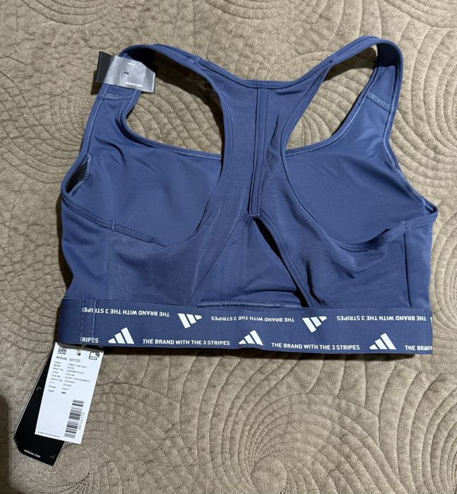 Новый спортивный топ бра Adidas оригинал (Размер S, подойдет на XS)