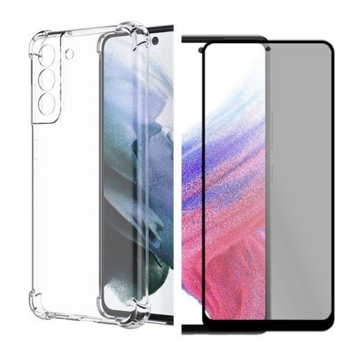Samsung S21/S23/S24 FE Pack 360 Husa Silicon Anti Soc + Folie Sticla