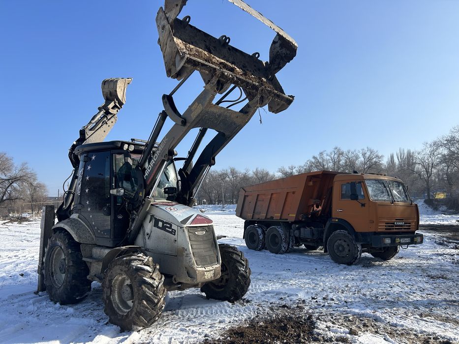 Услуги погрузщика ,эксковатора ,камаза