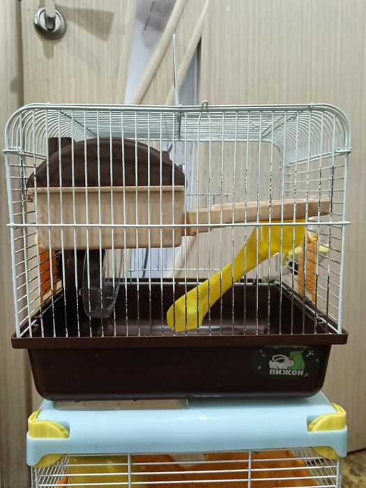 2 Клетки для хомяков (отдельно)