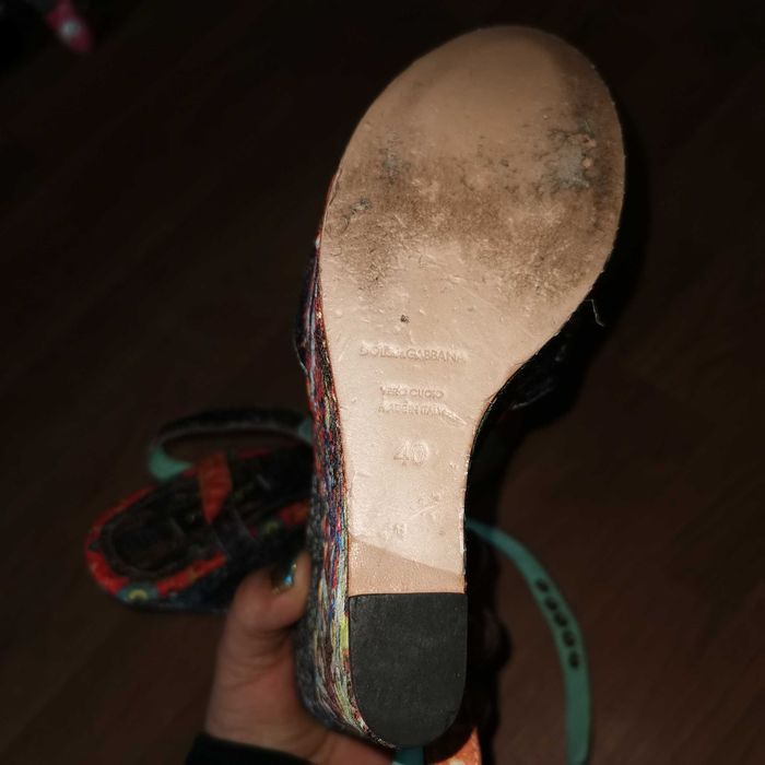 Sandale cu platforma, Dolce and Gabbana, originale, 40