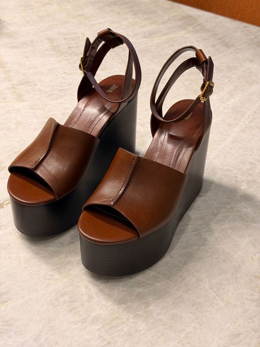 Обувки Zara от естествена кожа - НОВИ!