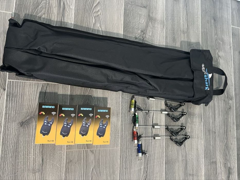 Rod Pod FULL Echipat 4 posturi EastShark + 4 Senzori SAIMINO + 4 Swing