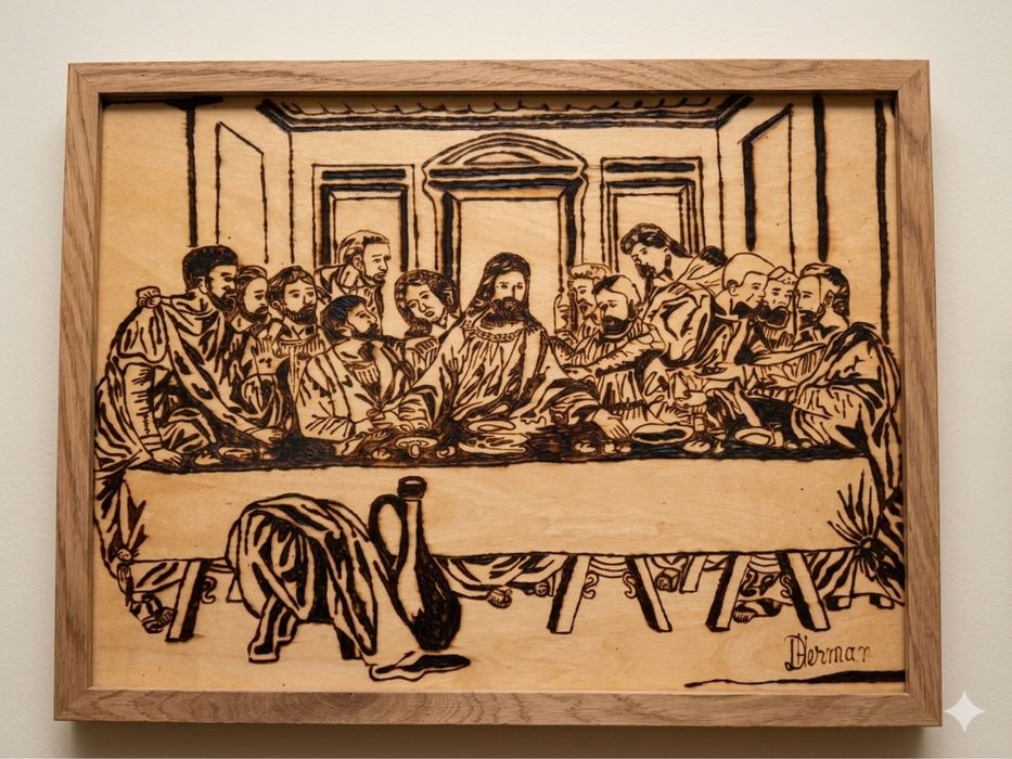 Tablouri pirogravate manual ,